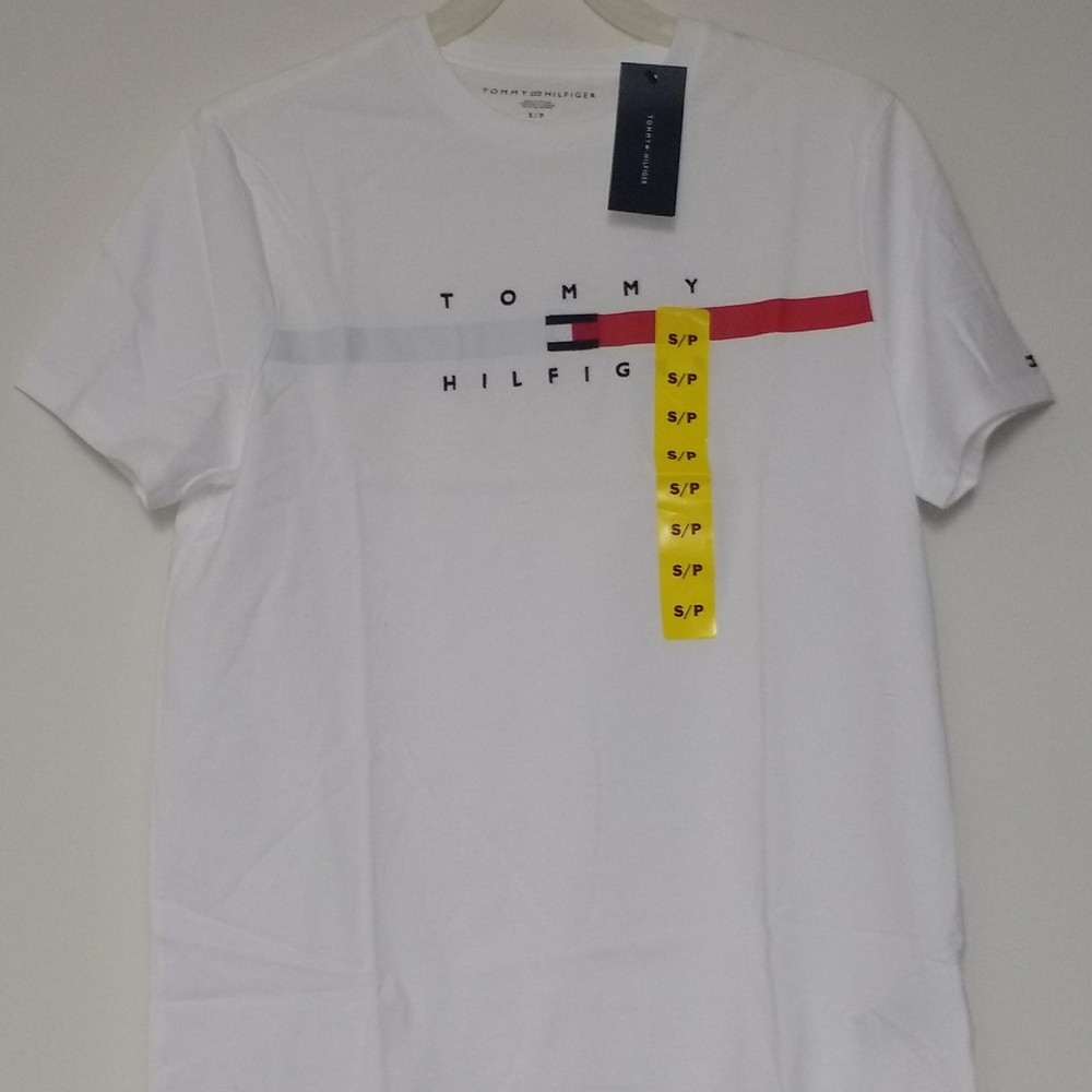 Tommy Hilfiger White Short Sleeve Tee Size S
